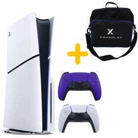 Resim Sony Playstation 5 - CFI 2016 Avrupa - 1 TB Slim Cd Edition Konsol - Çift Kol (Mor) 