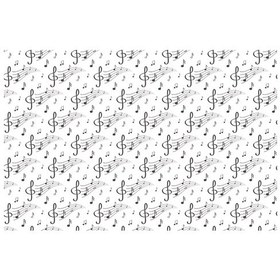 Resim Müzik Notalı Duvar Kağıdı (361408122) 