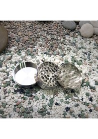 Resim Silver 55 MM Grinder Alloy Herbal Öğütücüsü Parçalayıcı Rb88slv 