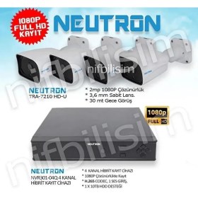 Resim Neutron Tra-7210 HD Beyaz Güvenlik Kamerası Dış Mekan Kullanımı için 2 MP Yüksek Çözünürlük 