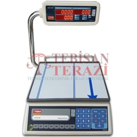 Resim Ege Led Katlanır Boyun 30 KG x 5 - 10 Gr Fiyat Hesaplamalı Terazi 