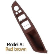 Resim Bmw 5 Serisi F10 F11 Model A Redbrown İçin Sağ Direksiyon Kapı Kolu Kılıfı 