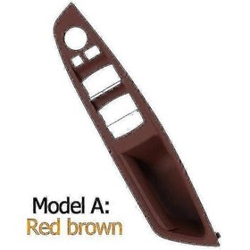 Resim Bmw 5 Serisi F10 F11 Model A Redbrown İçin Sağ Direksiyon Kapı Kolu Kılıfı 