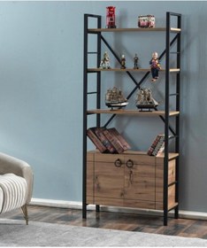 Resim Makbulce Yağmur Metal Kitaplık Ve Raf 