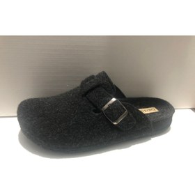 Resim BENTO Erkek Kışlık Keçe Siyah Ev Terliği 113 