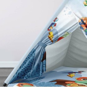 Resim instababyrooms Çocuk Oyun Çadırı Süper Kahraman Dinozorlar Dijital Baskılı 