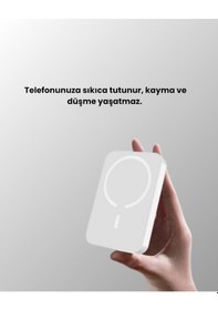Resim Ultra Kompakt Ve Güçlü Magsafe Powerbank 10000 Mah İle Kablosuz Şarj Deneyimi 