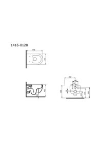 Resim Bocchi V Tondo Rimless Asma Klozet Mat Petrol Mavisi 1416-071-0128 Çok Renkli 