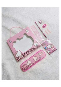 Resim Sanrio Kuromi Hello Kitty 8 Parça Kırtasiye Seti Okul Seti Hello 