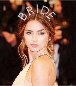 Resim Bekarlığa Veda Mega Boy Kristal Taşlı Gümüş Bride Taç Gelin Tacı 20x21 Cm Diğer 
