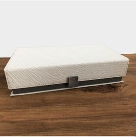 Resim Beyaz Çok Amaçlı Deri Kaplamalı Aksesuar Ve Takı Kutusu Beyaz - 10 X 15 Çok Renkli 