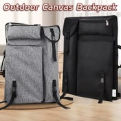 Resim 1 adet Şekillendirme Sanat Boyama Sırt Çantası - Dayanıklı Tuval, 4K Çizim Panelleri için Çok Fonksiyonlu Taşınabilir Tuval Sırt Çantası, Dış Mekan ve Seyahat Sanat Malzemeleri, Siyah/Gri, Profesyoneller, Sanatçılar ve Öğrenciler için İdeal, Çizim Panelleri için Sırt Çantası, Sanatsal Tasarım, Sağlam Askılar 