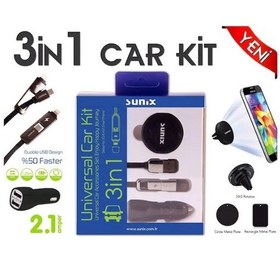 Resim Sunix Ct-01 Universal Ios ve Microusb Araba Şarj Cihazı 