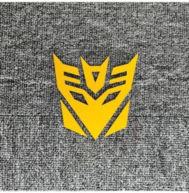 Resim Decepticon'lar Sarı-14x14 Cm-araba Çıkartmaları Transformers Autobotlar Decepticon'lar Yansıtıcı Dekorasyon Yakıt Depos 