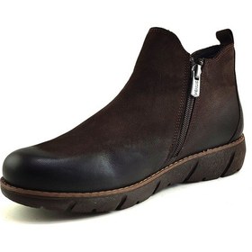 Resim Venüs 1953755 Günlük Hakiki Deri Bayan Bot Kahverengi Nubuk 