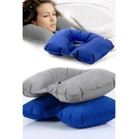 Resim Şişme Boyun,seyahat ve Boyun Destek Yastığı 