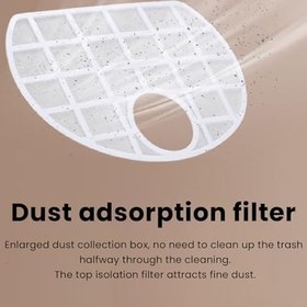 Resim Ev Robotu Temizleyici, Akıllı Güçlü Emiş Otomatik Süpürme Robotik Vakum, Ev Evcil Hayvan Saçları Için Fırçalı Sert Zemin Günlük Temizlik, Düşme Önleyici Sensörler, 20 Dakika 