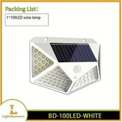 Resim Chuangyinshop Beyaz 1 Adet Solar Duvarlı Acil Durum Led Lamba Hareket Sensörlü 