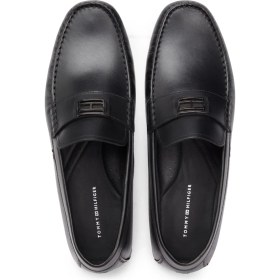 Resim Tommy Hilfiger Siyah Erkek Loafer Hardware Hılfıger Drıver Shoe 