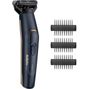 Resim Lacivert 3 Başlıklı Vücut Bakım Seti, Paslanmaz Çelik, Su Geçirmez, Kablosuz Kullanım 