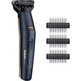 Resim Lacivert 3 Başlıklı Vücut Bakım Seti, Paslanmaz Çelik, Su Geçirmez, Kablosuz Kullanım 