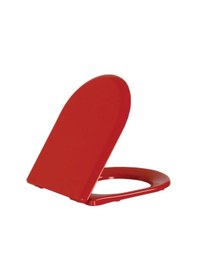 Resim Creavit Amasra Duroplast Amortisörlü Klozet Kapağı Kırmızı Kc0103 