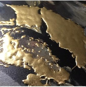 Resim Ayna Çerçeveli Varak Işlemeli Çiçekli Kanvas Tablo 