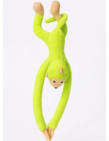 Resim Elleri Yapışan Oyun Ve Uyku Arkadaşı Peluş Maymun Oyuncak Sarılan Maymun Fıstık Yeşil Açık Yeşil 