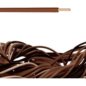 Resim Öznur 1.5 Mm Nya Tek Damar %100 Bakır Kablo Kahverengi 8 Metre 
