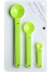 Resim Ölçme Kaşıklı Poşet Klipsi 3'lü Paket 