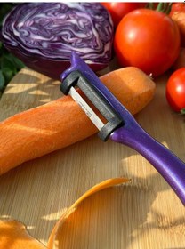 Resim Solingen Pırıltılı Mor Dik Soyacak Paslanmaz Alman Çeliği, Ergonomik Sap, Yüksek Keskinlik-260 Mor 