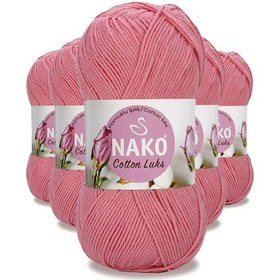 Resim 5 Adet Cotton Lüks Yelek Tunik Kazak Bluz Hırka İpi Yünü Gül Pembe 97551 Çok Renkli 