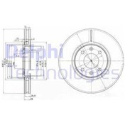 Resim Delphi DELPHI BG3675 FREN DİSKİ ÇİFTLİ PAKET CITROEN C5-XANTIA 1996 4246 
