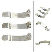 Resim 3x Motor Hava Filtre Yuvası Kutusu Temizleyici Bahar Klip Gümüş Kelepçe 4.2 Cm Bmw E38 E34 E32 13711716113 1716113 