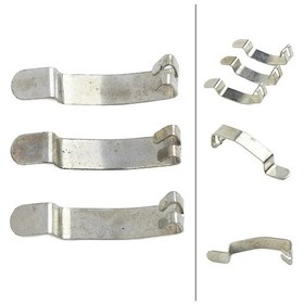 Resim 3x Motor Hava Filtre Yuvası Kutusu Temizleyici Bahar Klip Gümüş Kelepçe 4.2 Cm Bmw E38 E34 E32 13711716113 1716113 