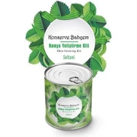 Resim Adatak® Konserve Bahçem Evde Konservede Sultani Bamya Yetiştirme Kiti 