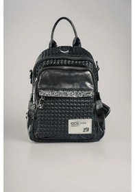 Resim Tulip Siyah Cilt Sırt Çantası Siyah 