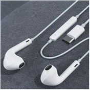 Resim Rock Space ES08 Type-C Stereo Kablolu Kulak Içi Kulaklık Beyaz 