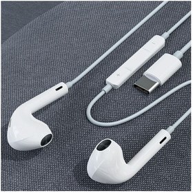 Resim Rock Space ES08 Type-C Stereo Kablolu Kulak Içi Kulaklık Beyaz 