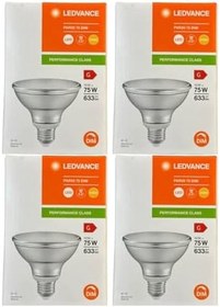 Resim Ledvance 10W (75W) 2700K Sarı Işık Par30 E27 Duylu Dim Edilebilir Led Spot, 4 Adet 