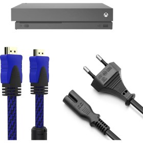 Resim Pop Konsol Xbox One X Güç Kablosu Hdmi Örgülü Kablo Set Xbox Aksesuar 