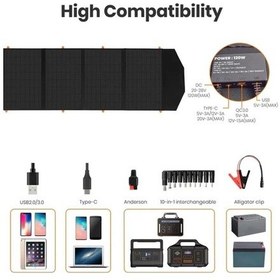 Resim Flexsolar C120 Taşınabilir Güneş Paneli 120w 