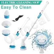 Resim Moveevo Kablosuz Şarjlı Döner Temizleme Fırçası Seti: Uzun Süreli Çalışma, Genişletilebilir Kolu, 3 Değiştirilebilir Başlık - Banyo, Tuvalet, Araç Lastikleri İçin Verimli Temizlik 