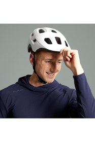 Resim Decathlon Rockrider Expl 100 Beyaz Dağ Bisikleti Kaskı 