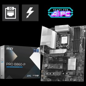 Resim Msı Pro B860-P Soket 1851 Ddr5 8600MHZ(OC) 3xm.2 1x Tb4 HDMI Dısplay 5g Lan Atx 