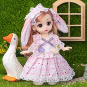 Resim 16 Cm Sürpriz Bebek Oyuncak Hediye Bebek Etekli, Mini Bebek Oyuncak, Parti Elbisesi, Doğum Günü Hediyesi, Noel Sezonu, Bebek, Kıyafetler ve Ayakkabılar Dahil 