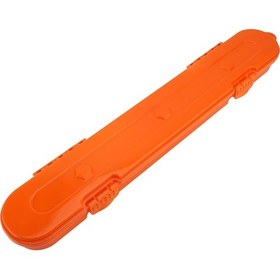 Resim Tenfowee Plastik Motorlu Testere Zinciri Saklama Kutusu - 20 İnç Ve Altı Zincirler İçin, Çürüm Ve Kırılmaya Dayanıklı, Kolay Taşınabilir Depo Kutusu Turuncu 