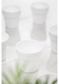 Resim Akrilik Beyaz Tekli Kısa Bardak & Su Meşrubat Kahve Yanı Bardağı 300 Ml Cam Değildir Çok Renkli 