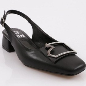 Resim Dgn A1 Kadin Kadin Tokali Arkasi Açik Babet A1-1510-R4864 Siyah 