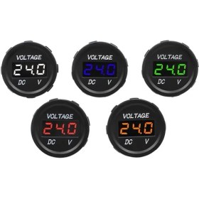 Resim Speeduf DC7V-30V LED Panel Mini Dijital Voltmetre - Kırmızı 